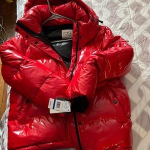 S13 New York New with Tags Red Down coat …
